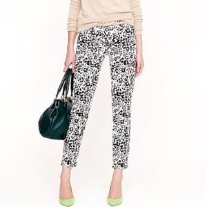 J. Crew Bennett Cropped Ankle Pants Animal Print 4